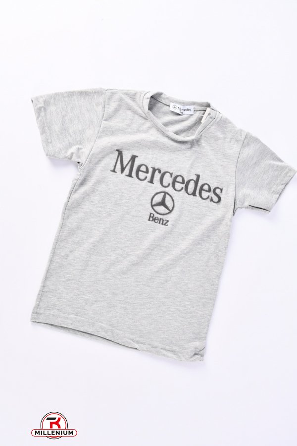 Футболка для хлопчика (колір сірий) трикотажна "Mercedes" Зріст в наявності : 110, 122 арт.MERCEDES