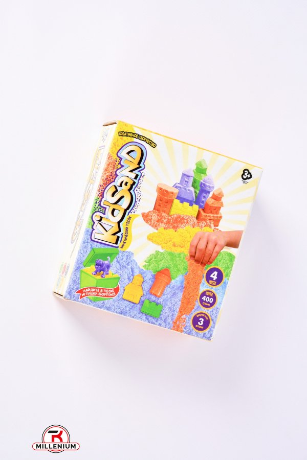 Креативное творчество "кинетический песок KID SAND" в коробке 400г арт.KS-04-01/03U