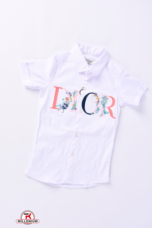Рубашка для девочки (цв. белый) "DIOR" Рост в наличии : 104, 110, 116, 122, 128, 134 арт.DIOR