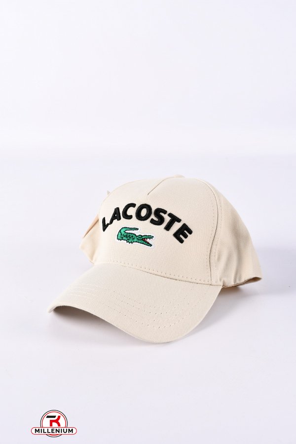 Бейсболка чоловіча (кол. кремовий) котонова "LACOSTE" арт.9501