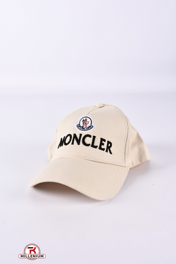 Бейсболка чоловіча (кол. латте) котонова "MONCLER" арт.9507