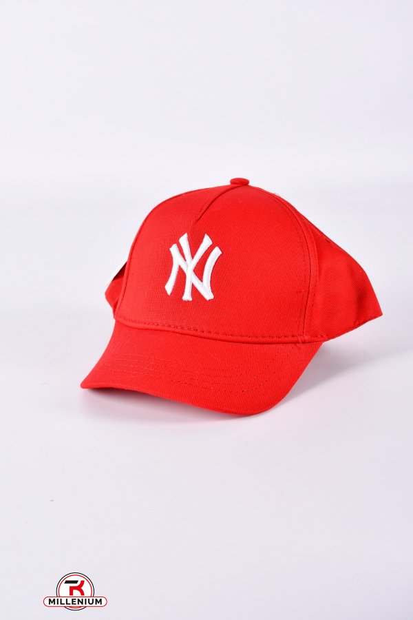 Бейсболка для мальчика (цв.красный) котоновая "NEW YORK" арт.9544