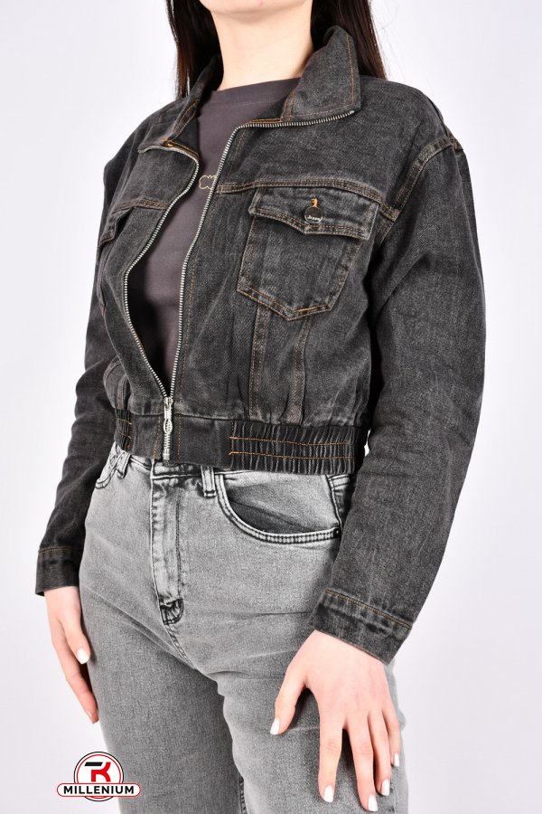 Пиджак женский джинсовый (цв.т/серый) "BASE" Размеры в наличии : 40, 42, 44 арт.A7690