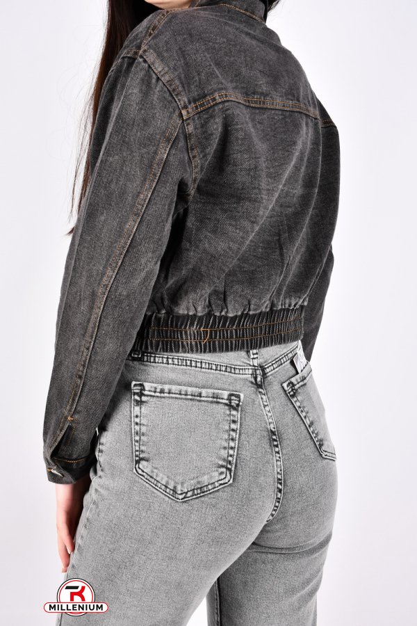 Пиджак женский джинсовый (цв.т/серый) "BASE" Размеры в наличии : 40, 42, 44 арт.A7690