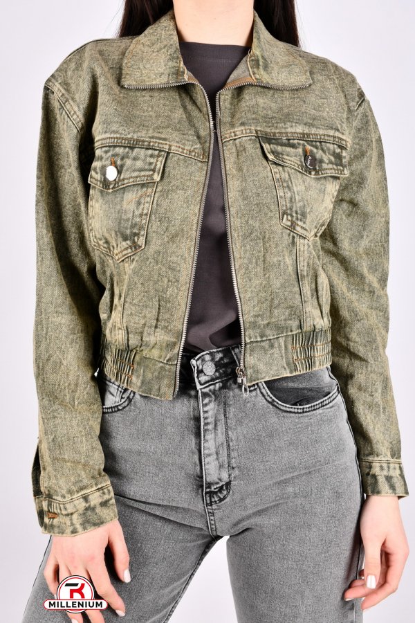 Жіночий піджак джинсовий (кол. хакі) "BASE" Розміри в наявності : 40, 42, 44 арт.A7690