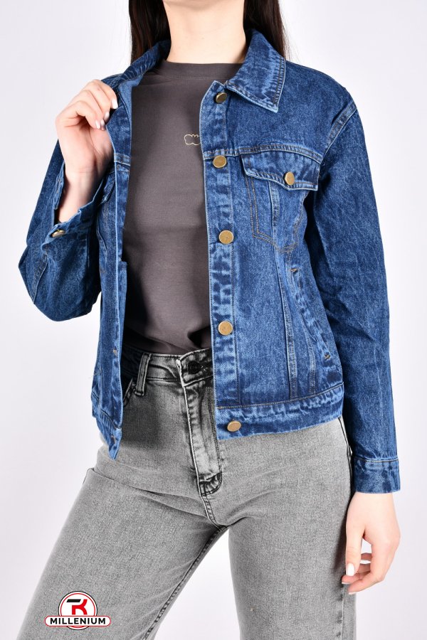 Пиджак женский джинсовый (цв.синий) "BASE" Размеры в наличии : 44, 46, 48 арт.A7675