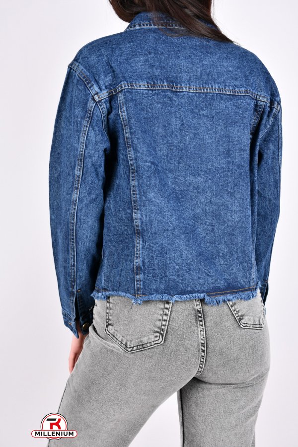 Пиджак женский джинсовый (цв.синий) "BASE" Размеры в наличии : 44, 46, 48 арт.A7670
