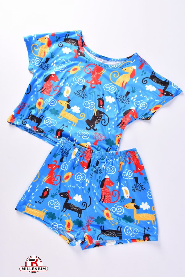 Пижама женская (цв.синий) Размеры в наличии : 40, 42, 44, 46, 48 арт.300012