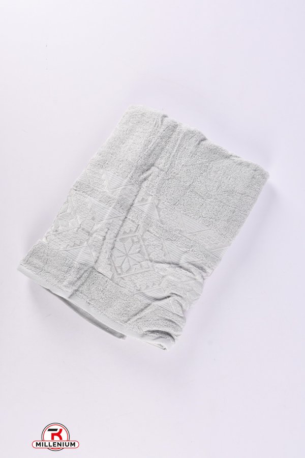 Полотенце для сауны махровое (цв.св/серый) "KOLOCO" размер 90/160см см (вес 660г) арт.9526