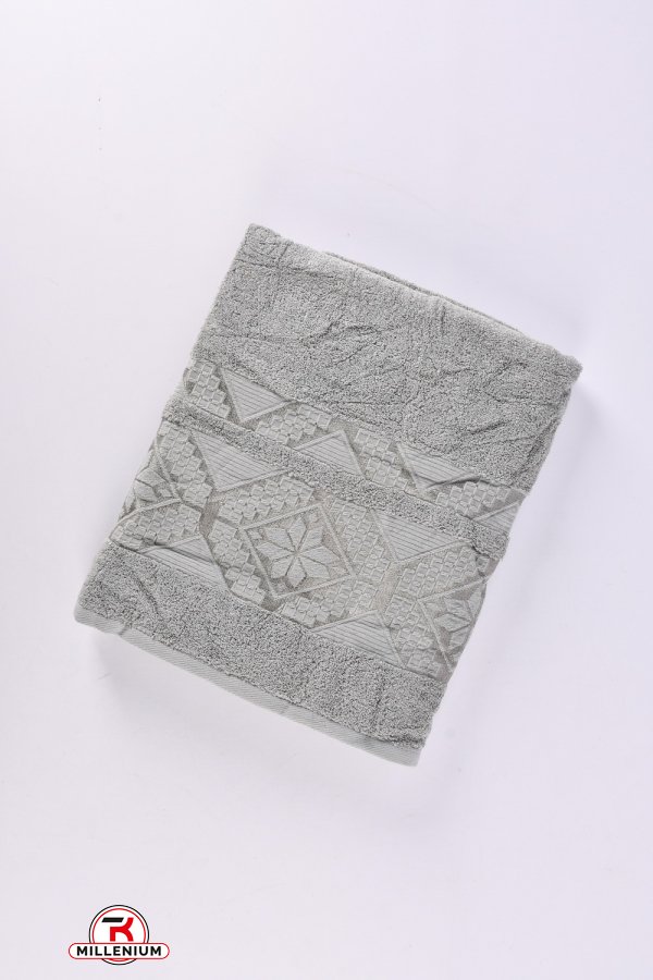 Полотенце для сауны махровое (цв.серый) "KOLOCO" размер 90/160см см (вес 660г) арт.9526