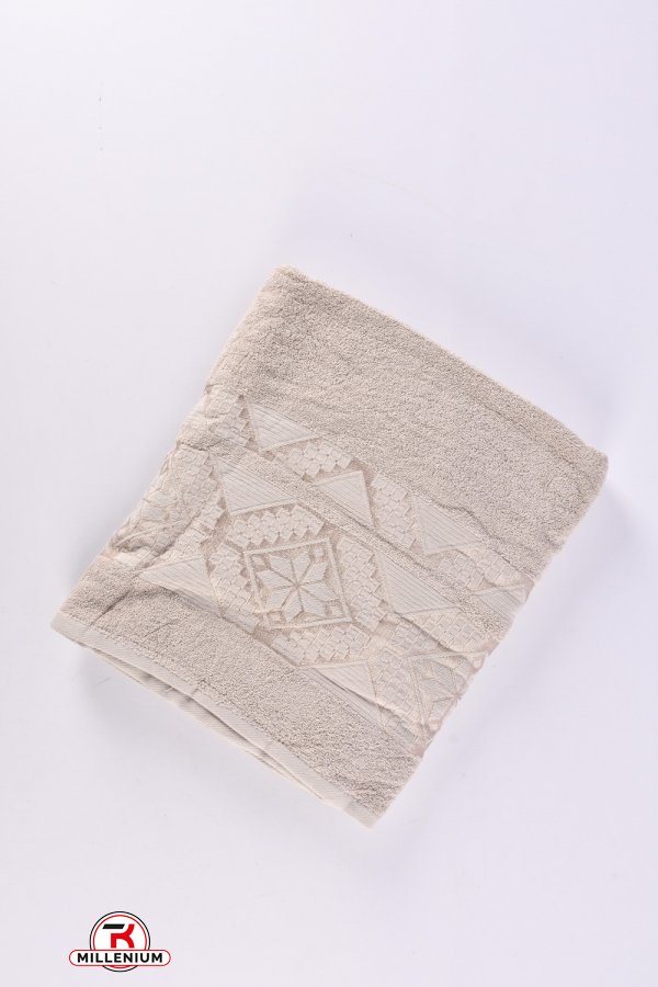 Рушник для сауни махровий (кол. латте) "KOLOCO" розмір 90/160см см (вага 660г) арт.9526