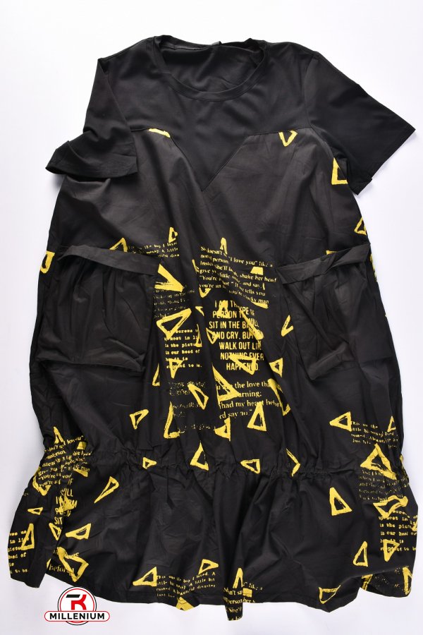 Сукня жіноча (кол. чорний) трикотажне розмір 48-50 арт.8806