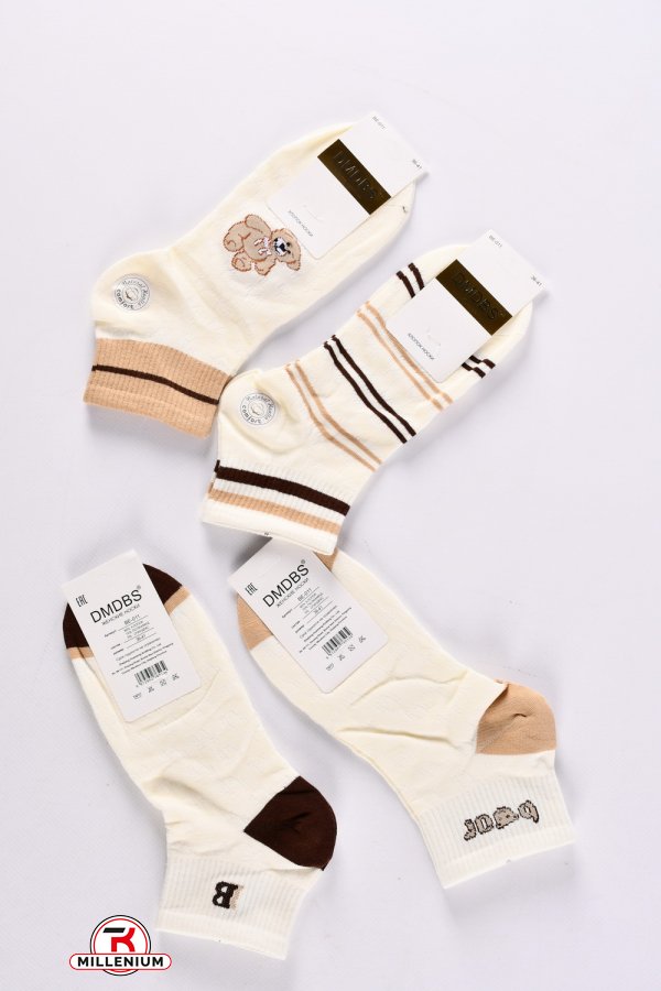 Шкарпетки жіночі всесезонні розміри 36-41 (80% Cotton 15% Polyamide5%Spandex) арт.BE-011