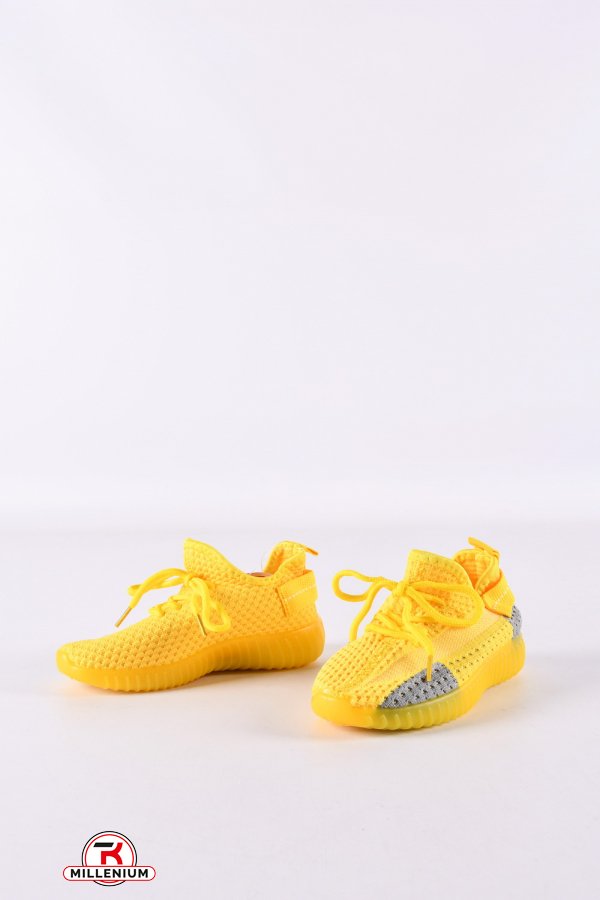 Кросівки дитячі (кол. жовтий) "Bashili" модель YEEZY (силіконова підошва) Розміри в наявності : 32, 34, 35, 36, 37 арт.688-5-4