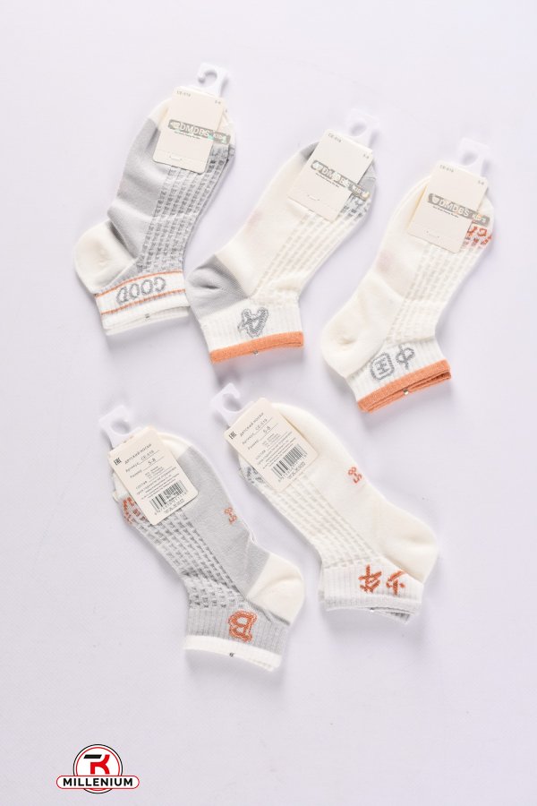 Шкарпетки всесезонні для дівчинки на 5-8 років (80% COTTON 15% Polyamide5%spandex) арт.CE-519