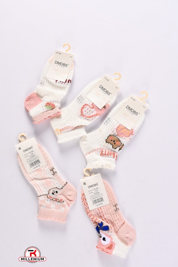Шкарпетки всесезонні для дівчинки на 5-6 років (80% COTTON 15% Polyamide5%spandex) арт.CK-262
