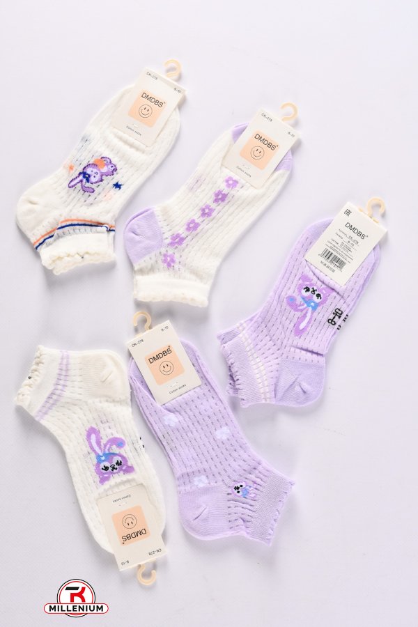 Шкарпетки всесезонні для дівчинки на 8-10 років (80% COTTON 15% Polyamide5%spandex) арт.CK-278