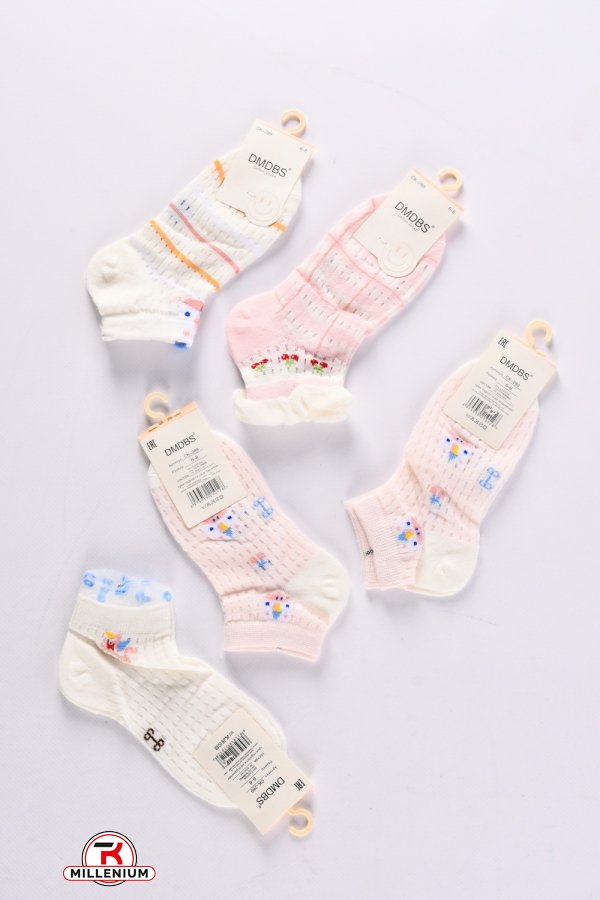 Шкарпетки всесезонні для дівчинки на 6-8 років (80% COTTON 15% Polyamide5%spandex) арт.CK-289