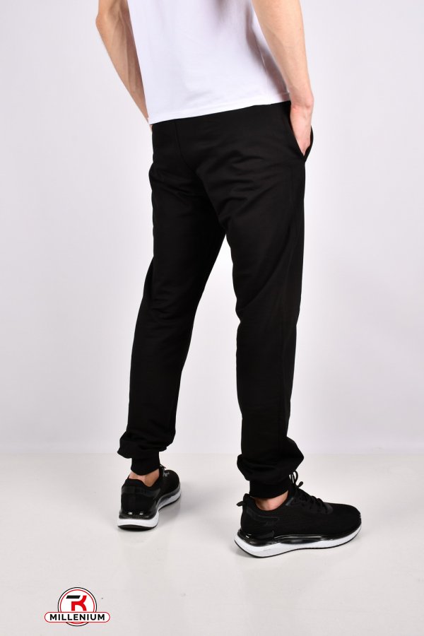 Чоловічі штани (кол. чорний) трикотажні Розміри в наявності : 46, 48, 50, 52 арт.2