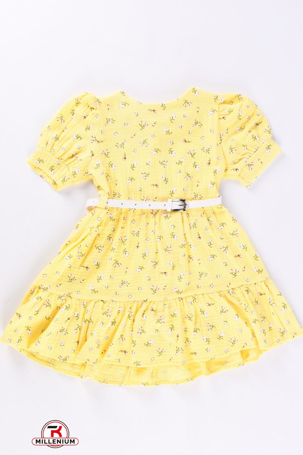 Сукня для дівчинки (кол. жовтий) трикотажна Зріст в наявності : 104, 110, 116, 122, 128 арт.751