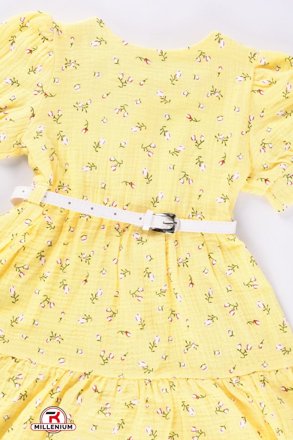 Платье для девочки (цв.желтый) трикотажное Рост в наличии : 104, 110, 116, 122, 128 арт.751