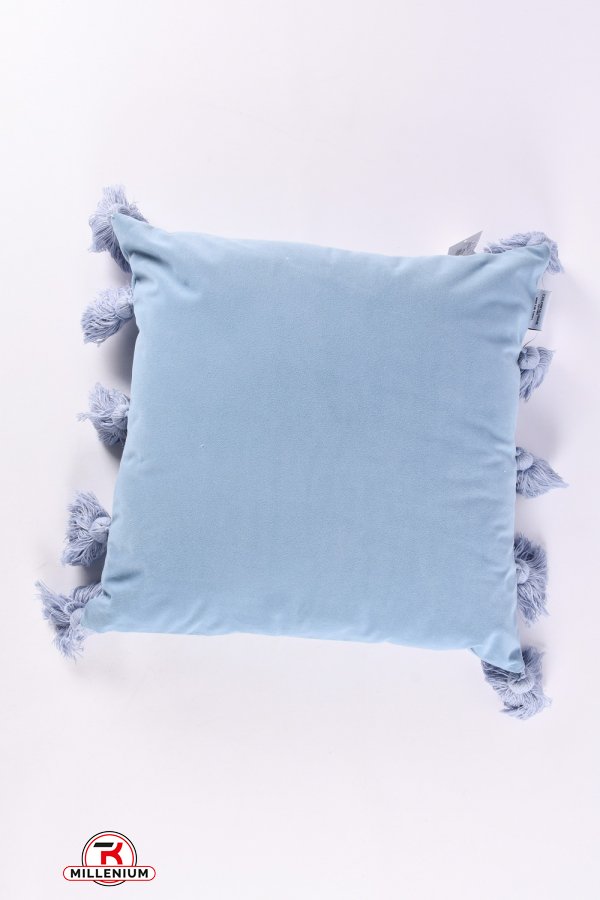 Подушка (цв.голубой) размер 45/45см арт.CH-1703-8