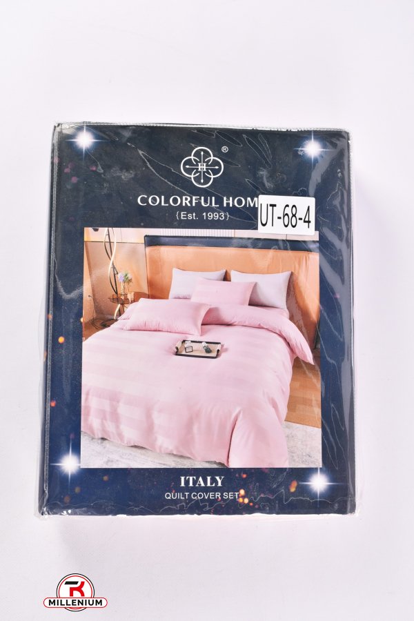 Комплект постельного белья (цв.розовый) размер 200/230 наволочки 50/70см.2шт. арт.UT-68-4