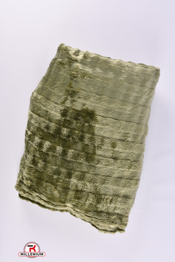 Плед-покривало (кол. м'яти) тканина мікрофібра (розмір 200/230 см) вага 1.42кг арт.CH-1413