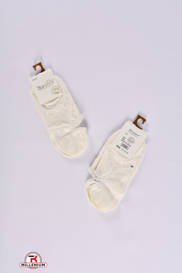 Носки женские короткие (75% cotton , 20% polyester, 5% spandex) размер 36-41 арт.Y249-1