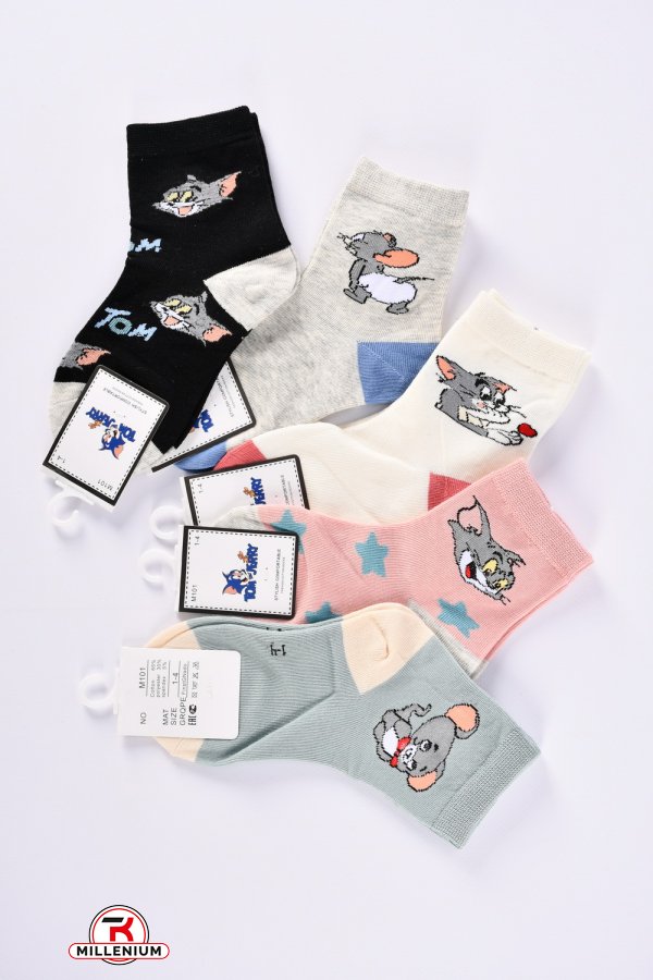 Шкарпетки дитячі вік 1-4 років (65% cotton, 30% polyester, 5% spandex) арт.M101-4