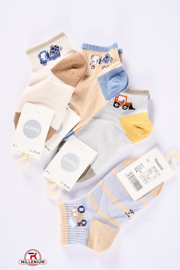 Шкарпетки для хлопчика вік 1-4 років (65% cotton, 30% polyester, 5% spandex) арт.M136-11