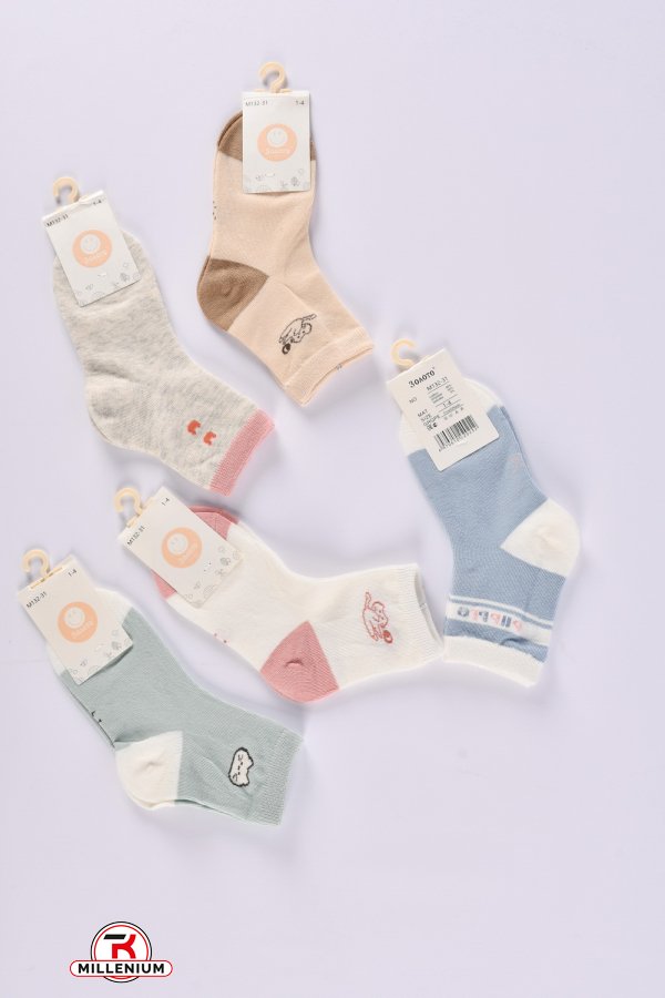 Шкарпетки дитячі вік 1-4 років (65% cotton, 30% polyester, 5% spandex) арт.M132-31
