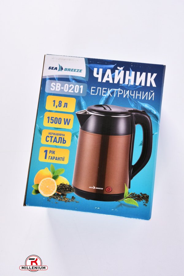 Электрочайник -термос дисковый 1.8 л. 1500 вт. "SeaBreeze" арт.SB-0201