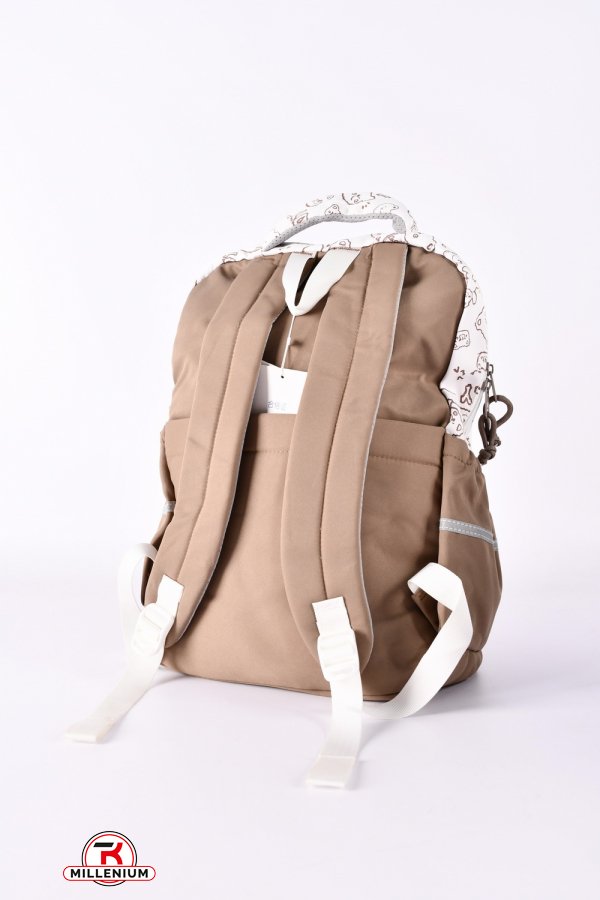 Рюкзак тканинний (кол. коричневий) розмір 30/40/12 см. арт.S332