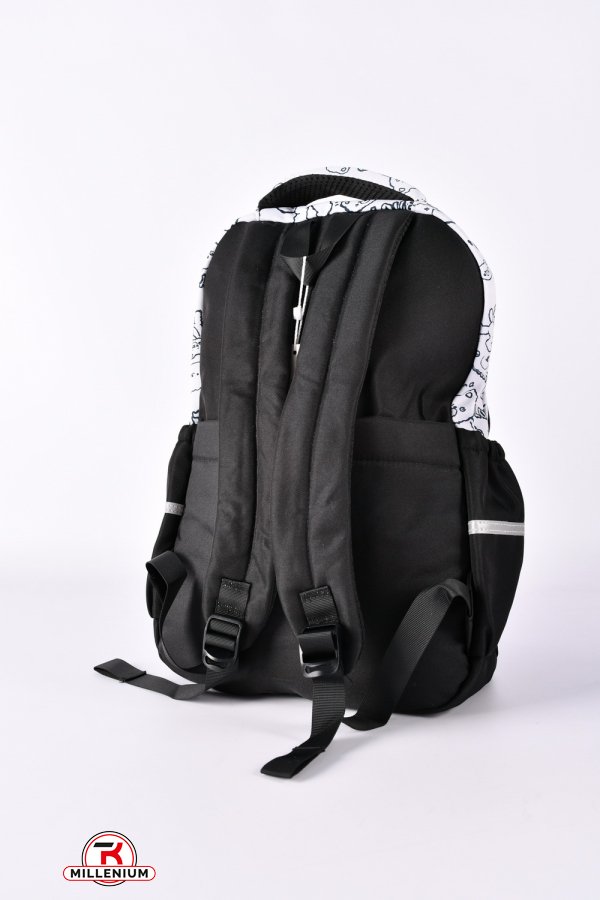 Рюкзак тканевый (цв.чёрный) размер 30/40/12 см. арт.S332