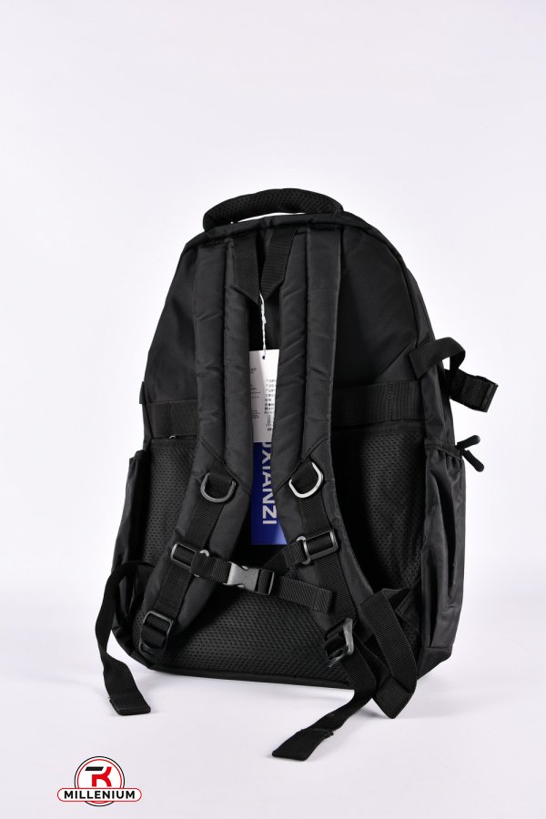 Рюкзак із плащівки (кол. чорний) розмір 28/46/13 см. арт.S335