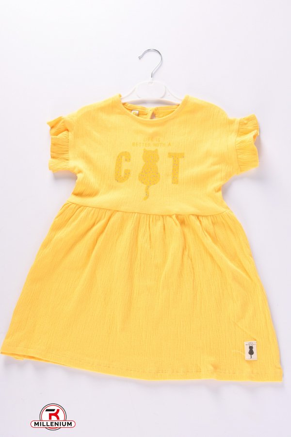 Платье для девочки (цв.жёлтый) "Via Girls" Рост в наличии : 98, 104, 110, 116 арт.399824