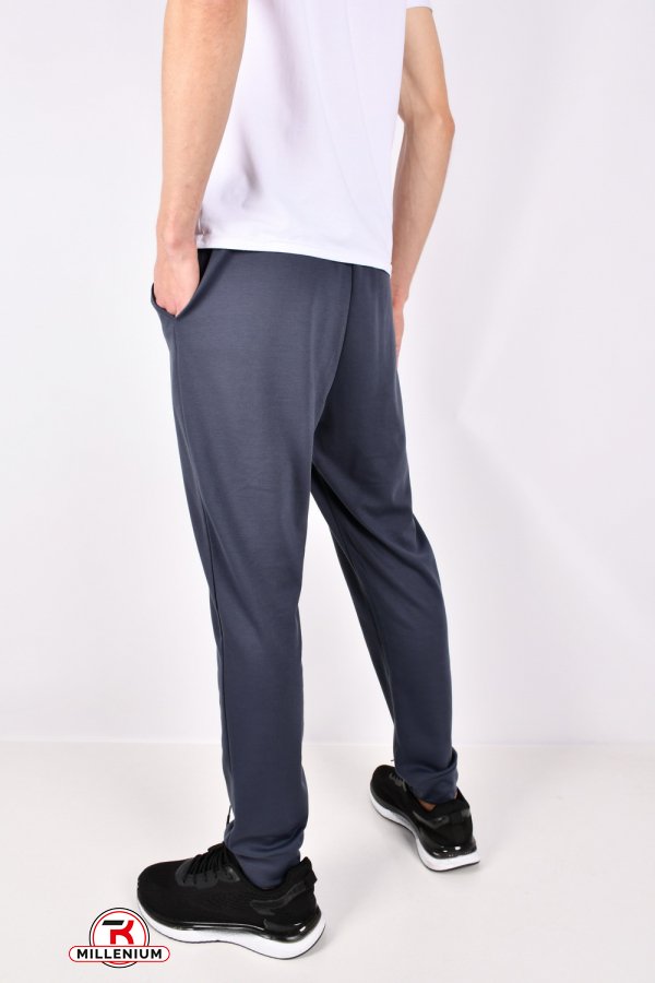 Чоловічі штани (кол. сіро-синій) трикотажні Розміри в наявності : 48, 50, 52, 54, 56 арт.JF3012