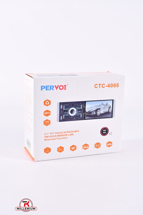 Магнитола 4.1 HD IPS "PERVOI" арт.CTC-4066