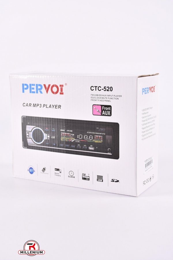 Автомагнитола "PER VOI" ( RADIO FM, BT, USB/SD,) 60W арт.CTC-520