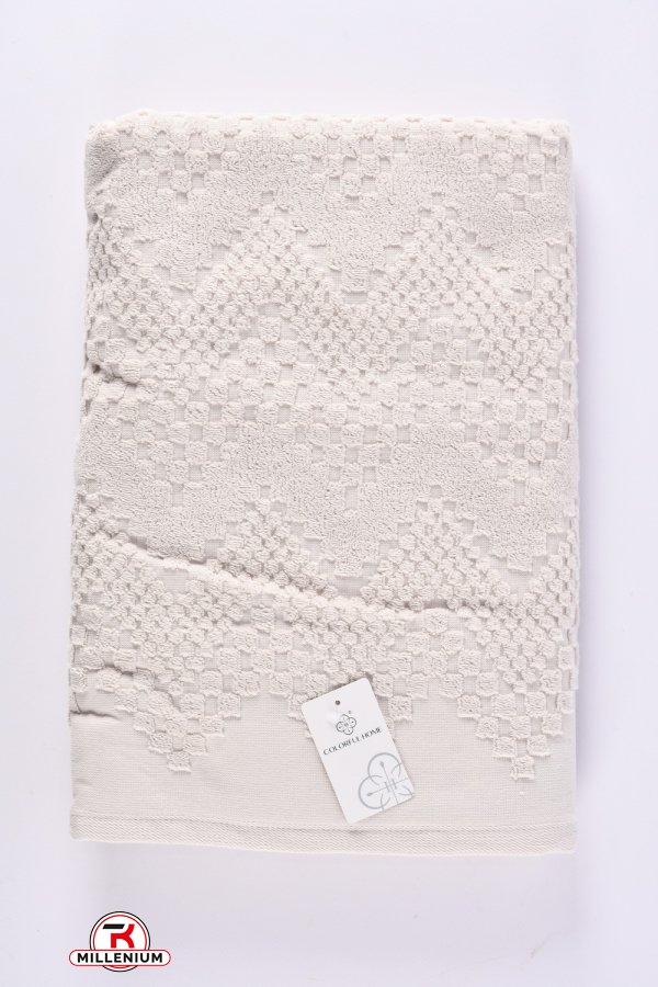 Полотенце для сауны махровое (цв.кремовый) размер 80/160см (вес 575 гр.) арт.A-6269