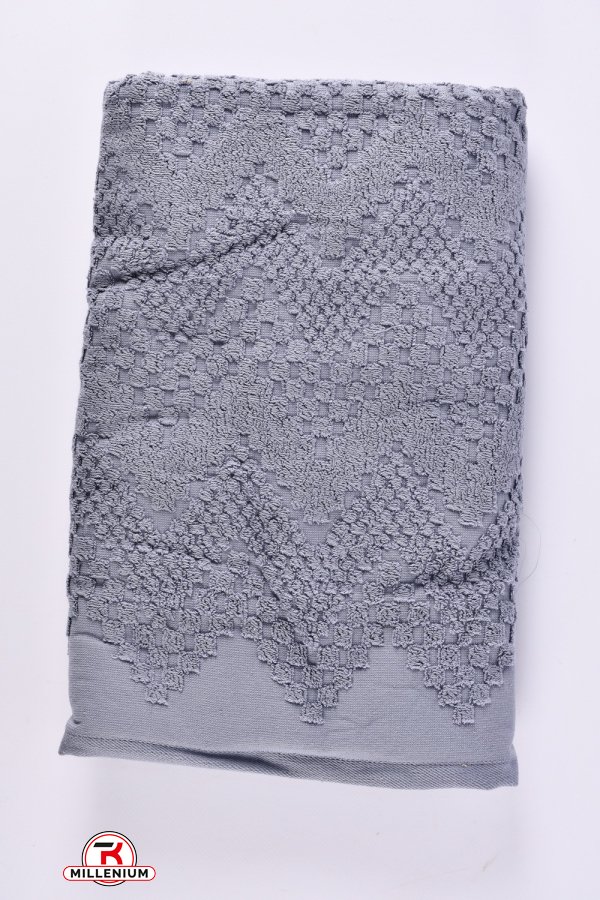 Рушник для сауни махровий (кол. т/синій) розмір 80/160см (вага 575 гр.) арт.A-6269
