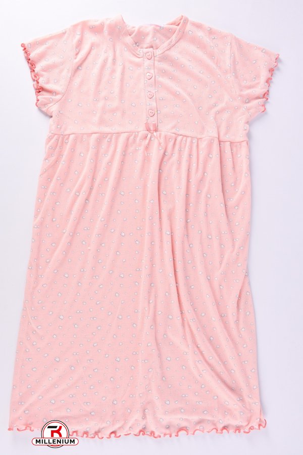 Ночная рубашка женская (цв. персиковый) Размеры в наличии : 46, 48, 50, 52, 54 арт.F1729