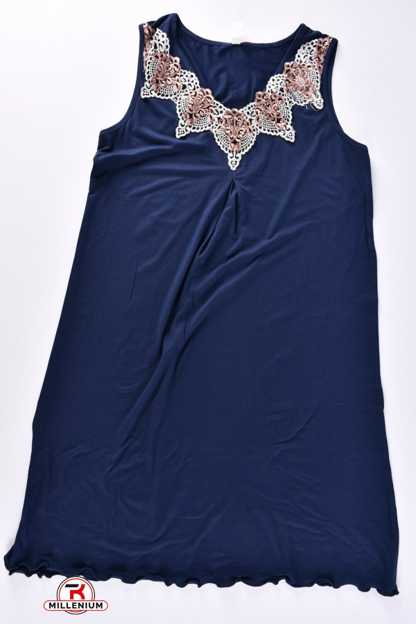 Нічна сорочка жіноча (кол. т.синій) Розміри в наявності : 48, 50, 52, 54, 56 арт.103