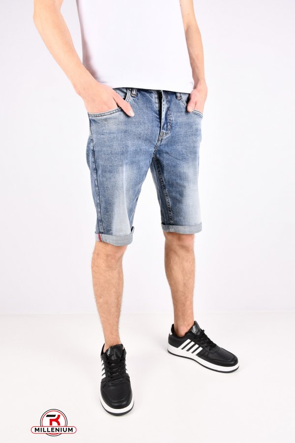 Шорты мужские джинсовые стрейчевые "PAGALEE" Размеры в наличии : 34, 38 арт.P6967D