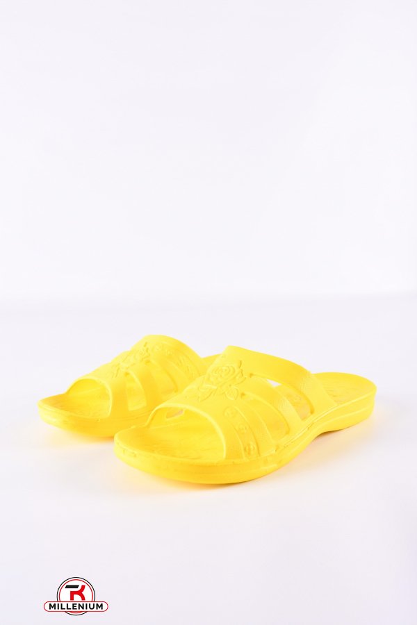 Шльопанці жіночі з піни (кол. жовтий) "CROSS" Розміри в наявності : 36, 37, 38, 39, 40, 41 арт.SV-007
