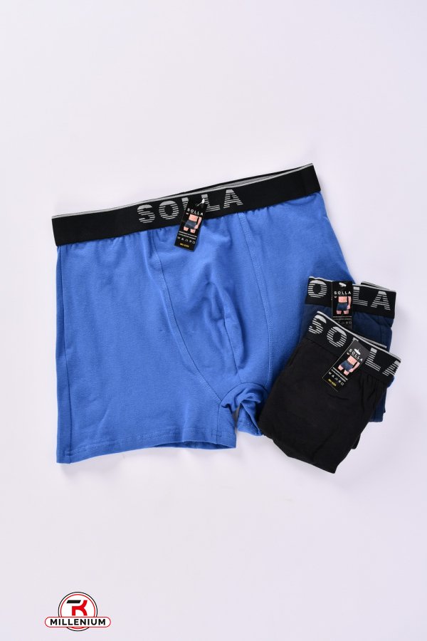 Трусы боксеры мужские "SOLLA" (состав: 95%cotton, 5%spandex) Размеры в наличии : 48, 50, 52, 54 арт.MU-6335