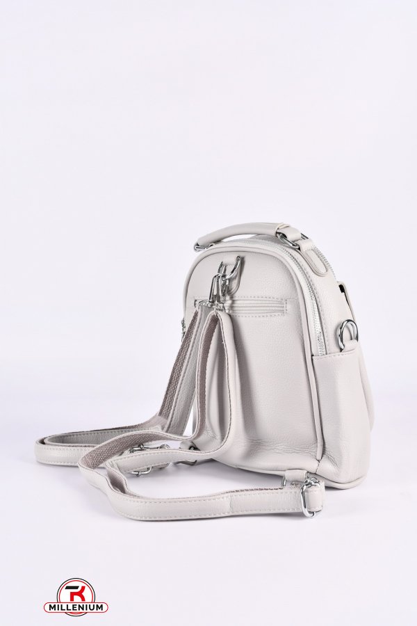 Жіночий рюкзак (цв. св/сірий) розмір 24/20/9 см. арт.SX611