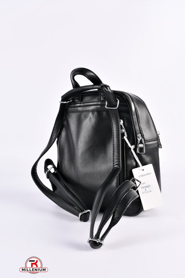 Рюкзак женский (цв.чёрный) размер 24/27/9 см. арт.PS3007