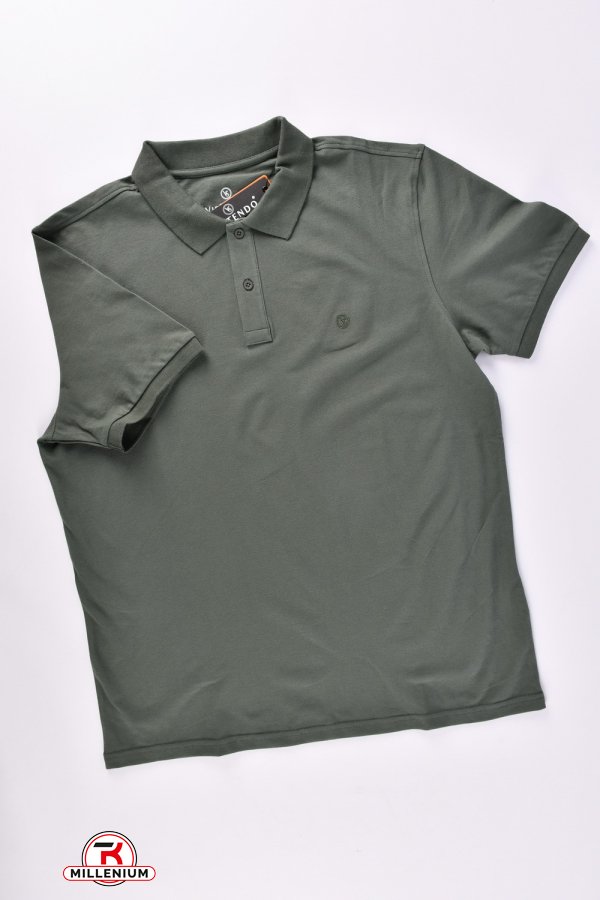 Футболка чоловіча "POLO" (color.040) трикотажна "VIP STENDO" (склад 95% Cotton 5% Elastane Розміри в наявності : 58, 60 арт.5015